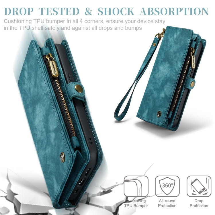 For iPhone 11 Pro CaseMe-008 Detachable Multifunctional Horizontal Flip Leather Case with Card Slot & Holder & Zipper Wallet & Photo Frame (Blue) - HoMEdemic™ 