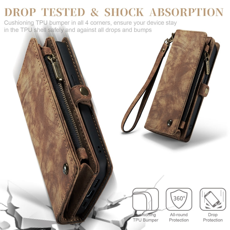 For iPhone 11 Pro CaseMe-008 Detachable Multifunctional Horizontal Flip Leather Case with Card Slot & Holder & Zipper Wallet & Photo Frame (Brown) - HoMEdemic™ 