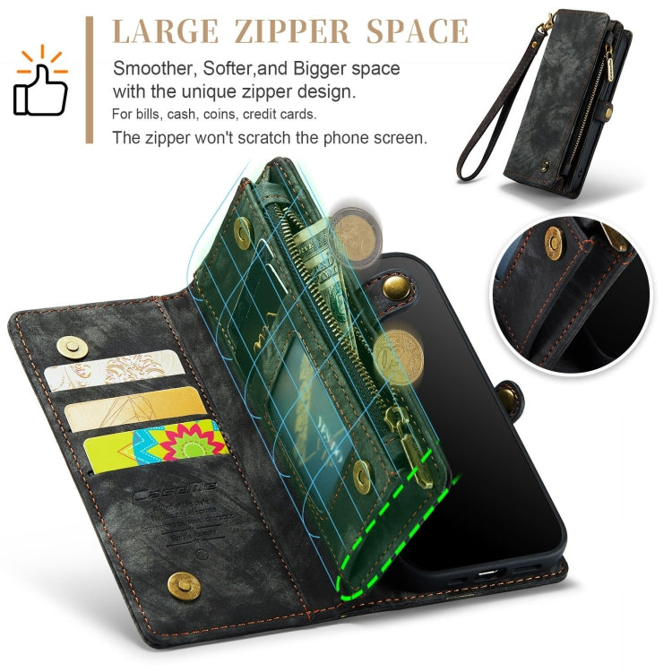 For iPhone 11 CaseMe-008 Detachable Multifunctional Horizontal Flip Leather Case with Card Slot & Holder & Zipper Wallet & Photo Frame (Black) - HoMEdemic™ 