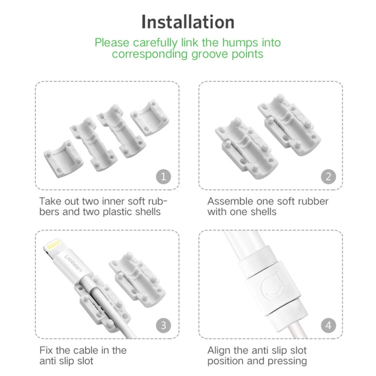 UGREEN LP127 6 PCS Anti-break Data Cable Protector for All Apple Original Data Cable - HoMEdemic™ 