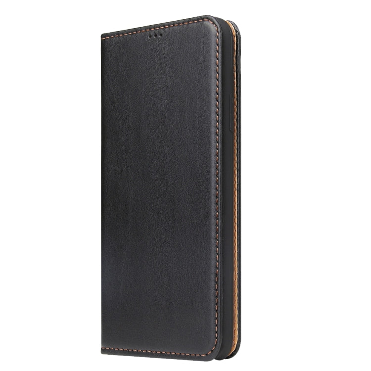Fierre Shann PU Genuine Leather Texture Horizontal Flip Leather Case with Holder & Card Slots & Wallet For iPhone 11(Black) - HoMEdemic™ 