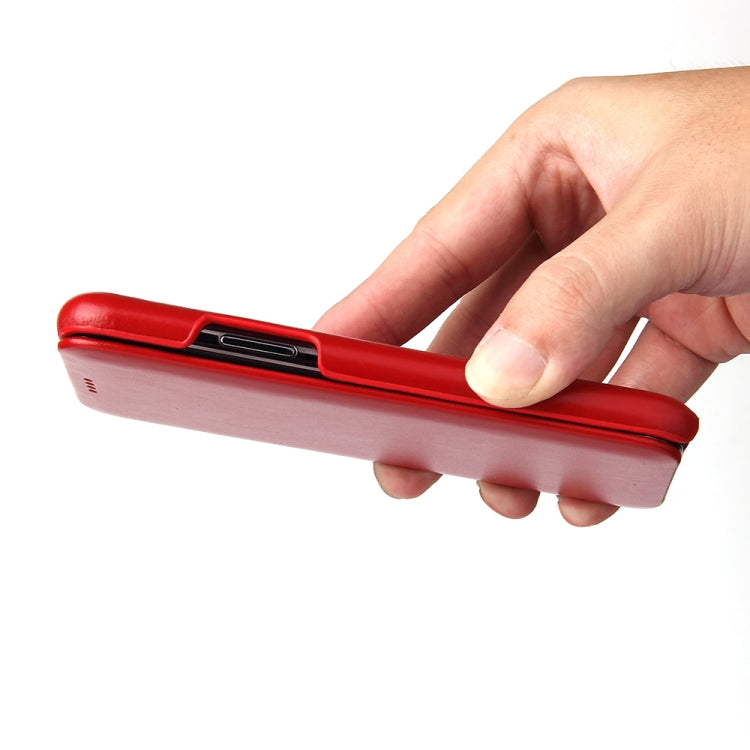 For iPhone 11 Fierre Shann Business Magnetic Horizontal Flip Genuine Leather Case (Red) - HoMEdemic™ 