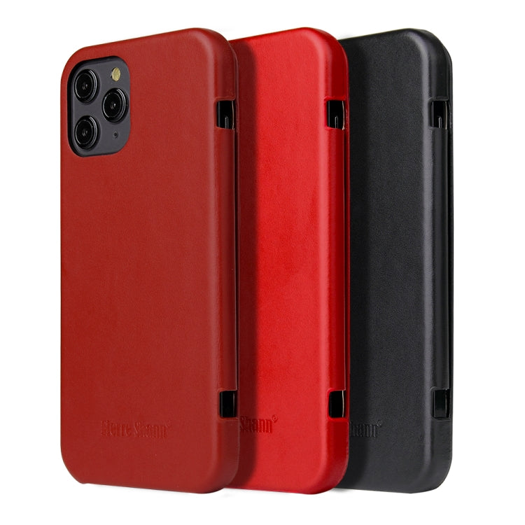 For iPhone 12 mini Fierre Shann Business Magnetic Horizontal Flip Genuine Leather Case (Black) - HoMEdemic™ 