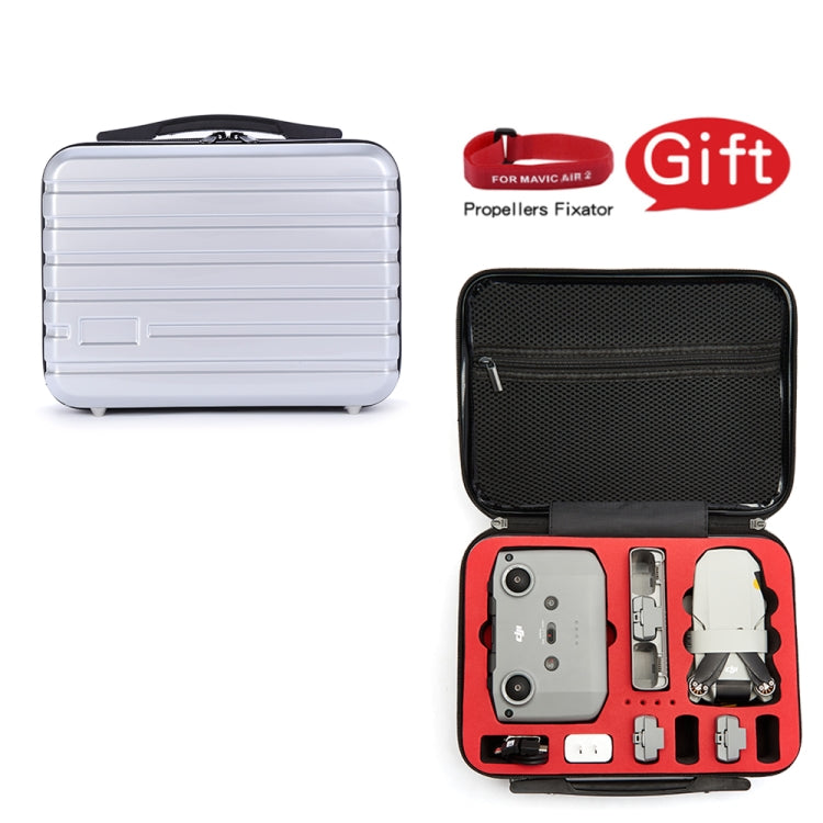 ls-S004 Portable Waterproof Drone Handbag Storage Bag for DJI Mavic Mini 2(Silver +Red Liner) - HoMEdemic™ 