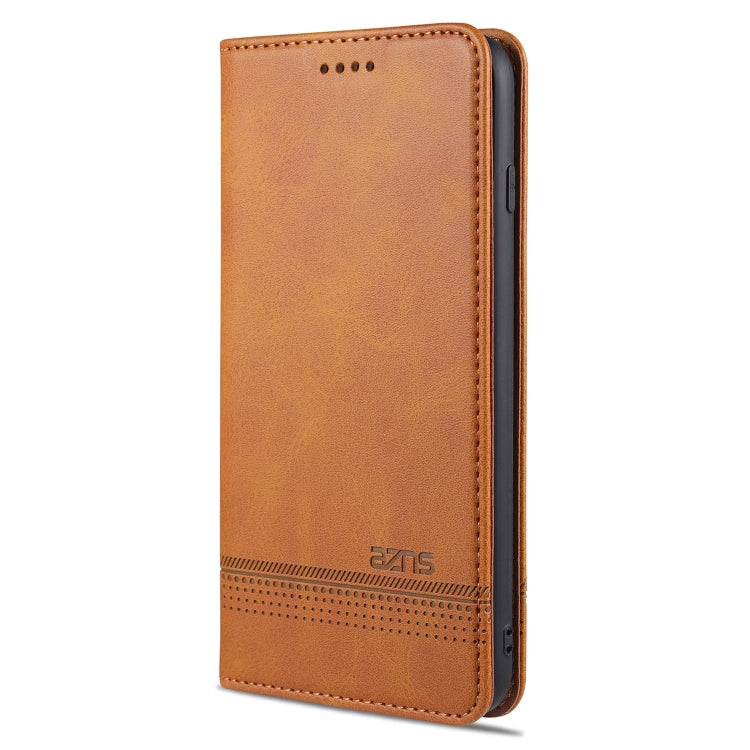 AZNS Magnetic Calf Texture Horizontal Flip Leather Case with Card Slots & Holder & Wallet For iPhone 6(Light Brown) - HoMEdemic™ 