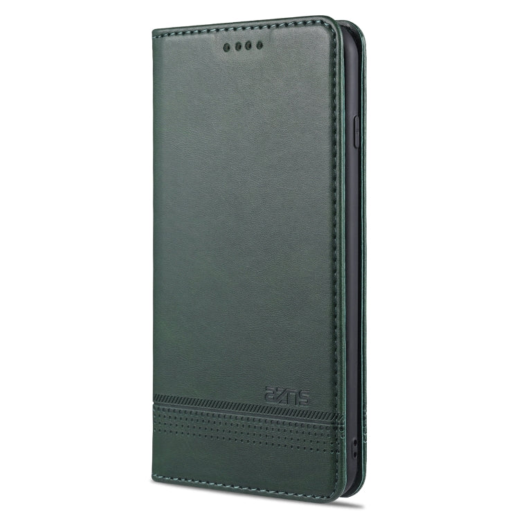 AZNS Magnetic Calf Texture Horizontal Flip Leather Case with Card Slots & Holder & Wallet For iPhone 8 Plus/7 Plus(Dark Green) - HoMEdemic™ 