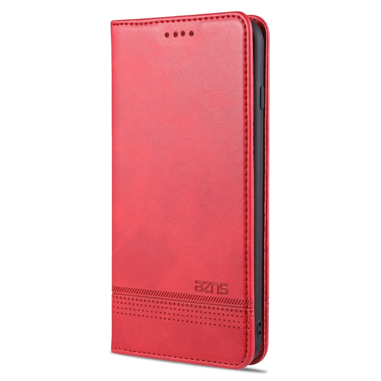 AZNS Magnetic Calf Texture Horizontal Flip Leather Case with Card Slots & Holder & Wallet For iPhone 8 Plus/7 Plus(Red) - HoMEdemic™ 