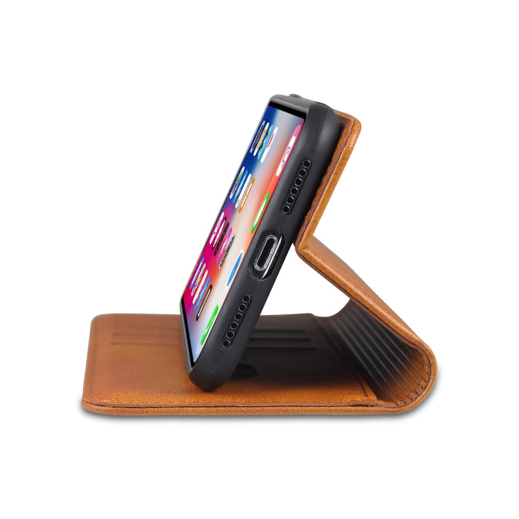 For iPhone XR AZNS Magnetic Calf Texture Horizontal Flip Leather Case with Card Slots & Holder & Wallet(Black) - HoMEdemic™ 