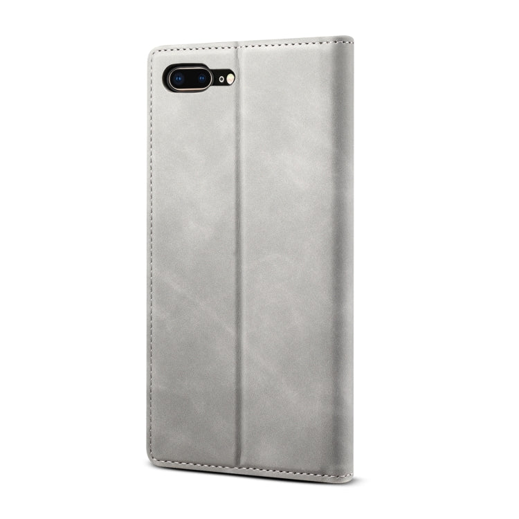 GUSSIM GS-001 Business Style Horizontal Flip Skin Feel PU Leather Case with Holder & Card Slots & Wallet & Photo Frame For iPhone 8 Plus / 7 Plus(Gray) - HoMEdemic™ 
