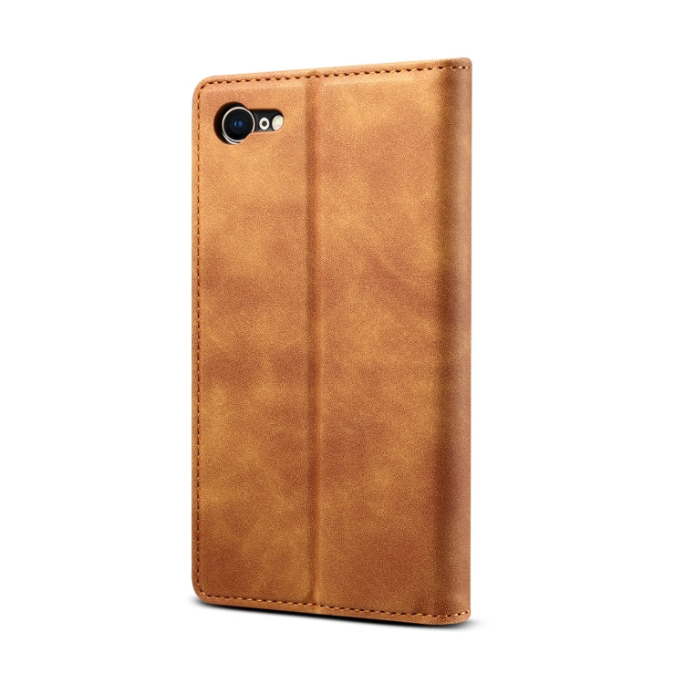 For iPhone SE 2022 / SE 2020 / 8 / 7 GUSSIM GS-001 Business Style Horizontal Flip Skin Feel PU Leather Case with Holder & Card Slots & Wallet & Photo Frame(Brown) - HoMEdemic™ 