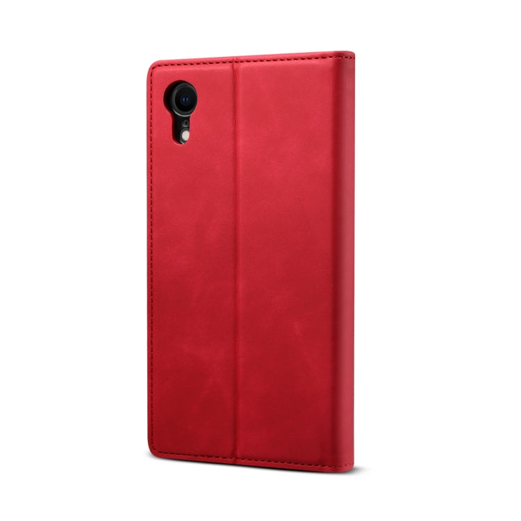 For iPhone XR GUSSIM GS-001 Business Style Horizontal Flip Skin Feel PU Leather Case with Holder & Card Slots & Wallet & Photo Frame(Red) - HoMEdemic™ 