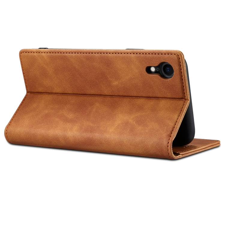 For iPhone XR GUSSIM GS-001 Business Style Horizontal Flip Skin Feel PU Leather Case with Holder & Card Slots & Wallet & Photo Frame(Red) - HoMEdemic™ 
