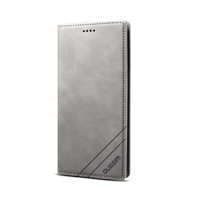 For iPhone 11 Pro Max GUSSIM GS-001 Business Style Horizontal Flip Skin Feel PU Leather Case with Holder & Card Slots & Wallet & Photo Frame (Gray) - HoMEdemic™ 