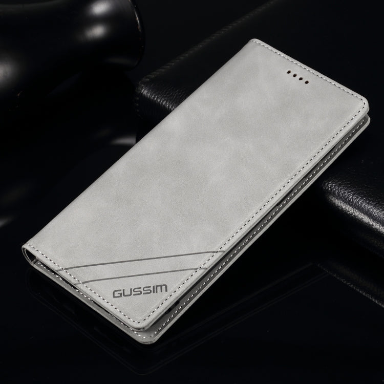 For iPhone 11 Pro Max GUSSIM GS-001 Business Style Horizontal Flip Skin Feel PU Leather Case with Holder & Card Slots & Wallet & Photo Frame (Gray) - HoMEdemic™ 