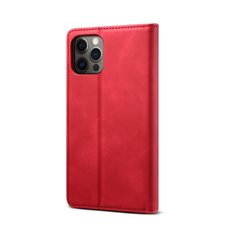 For iPhone 12 mini GUSSIM GS-001 Business Style Horizontal Flip Skin Feel PU Leather Case with Holder & Card Slots & Wallet & Photo Frame (Red) - HoMEdemic™ 