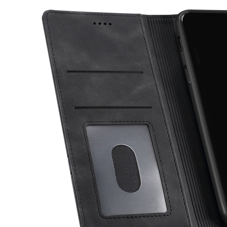 For iPhone 12 mini GUSSIM GS-001 Business Style Horizontal Flip Skin Feel PU Leather Case with Holder & Card Slots & Wallet & Photo Frame (Black) - HoMEdemic™ 