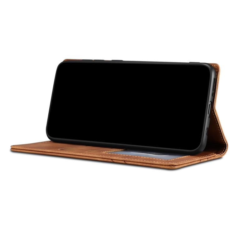 For iPhone 12 / 12 Pro GUSSIM GS-001 Business Style Horizontal Flip Skin Feel PU Leather Case with Holder & Card Slots & Wallet & Photo Frame(Brown) - HoMEdemic™ 