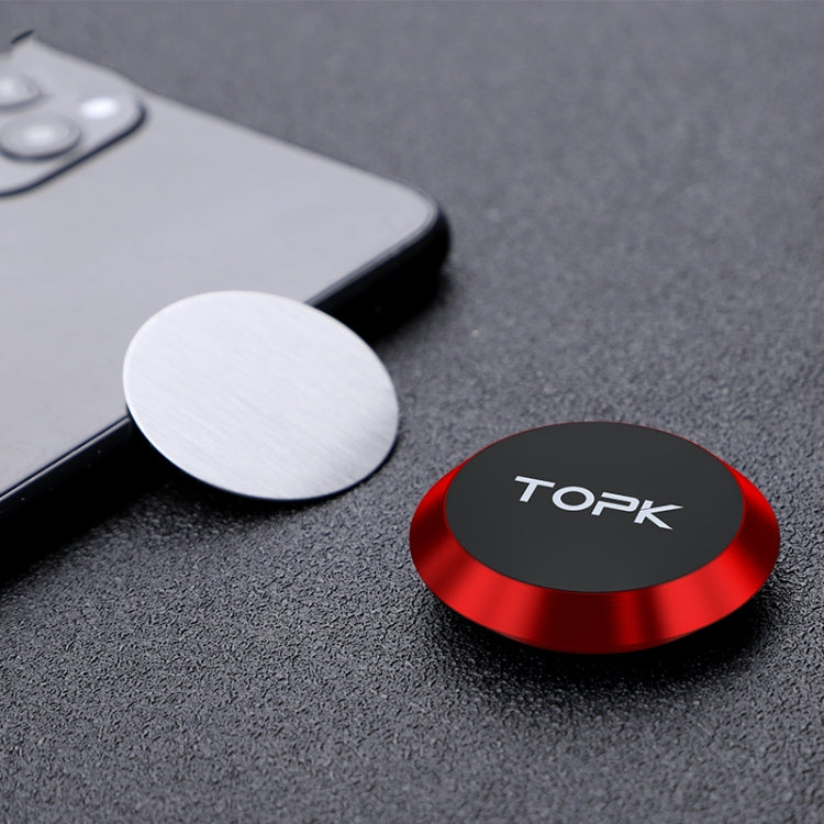 TOPK D21 Car Mobile Phone Holder Magnetic Universal In-car Phone Holder Stand(Red) - HoMEdemic™ 