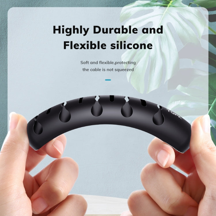 TOPK L35 Desktop Cable Organizer Data Cable Earphone Storage Cable Fixer Magnetic Head Storage Cable Organizer - HoMEdemic™ 