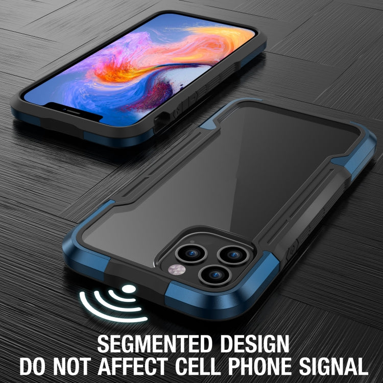 For iPhone 12 iPAKY Thunder Series Aluminum alloy Shockproof Protective Case(Blue) - HoMEdemic™ 