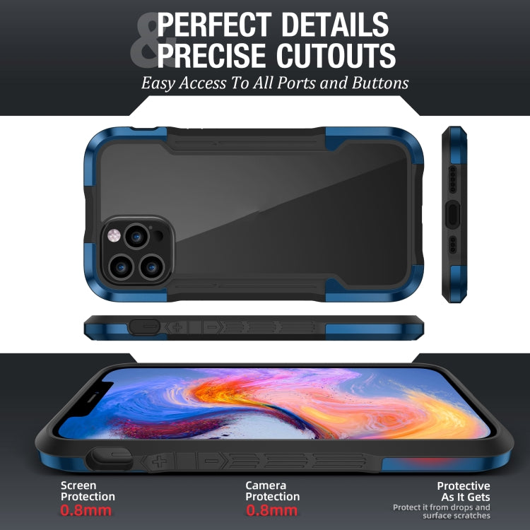 For iPhone 12 iPAKY Thunder Series Aluminum alloy Shockproof Protective Case(Blue) - HoMEdemic™ 