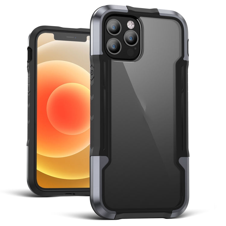 For iPhone 12 iPAKY Thunder Series Aluminum alloy Shockproof Protective Case(Grey Black) - HoMEdemic™ 