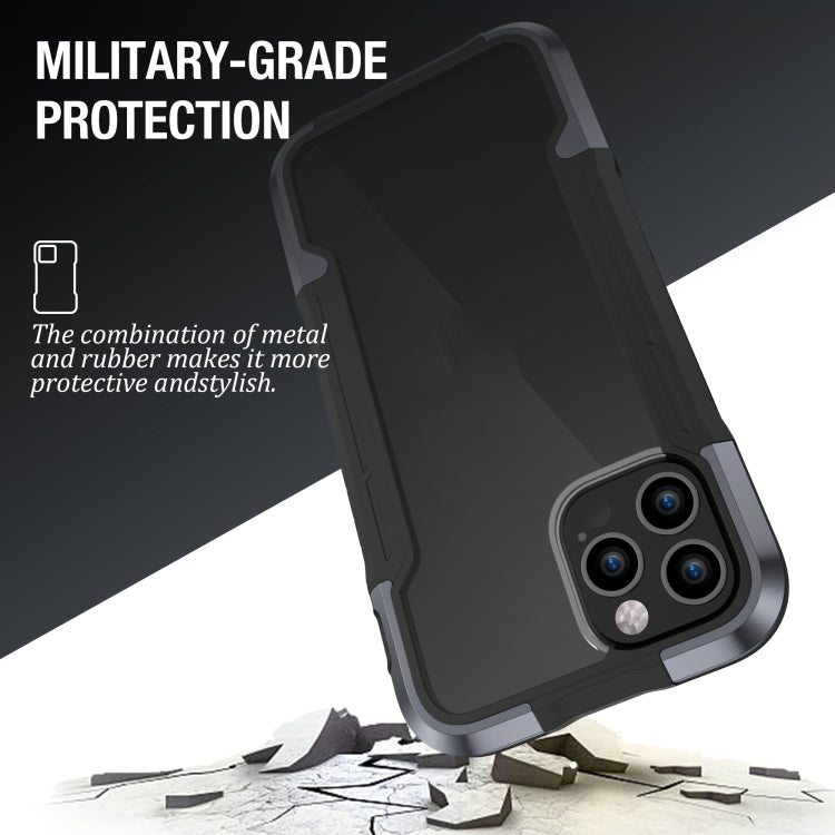 For iPhone 12 iPAKY Thunder Series Aluminum alloy Shockproof Protective Case(Grey Black) - HoMEdemic™ 