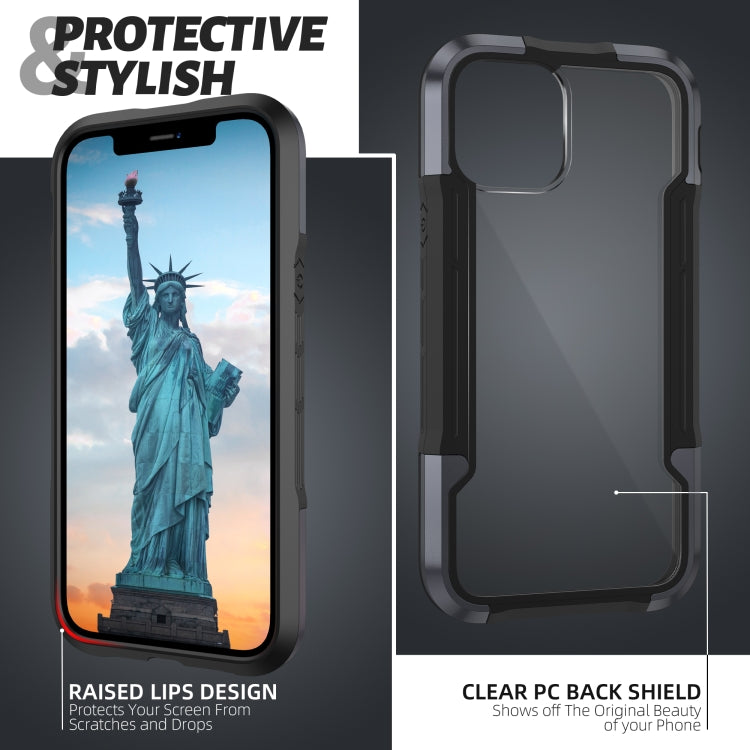 For iPhone 12 iPAKY Thunder Series Aluminum alloy Shockproof Protective Case(Grey Black) - HoMEdemic™ 