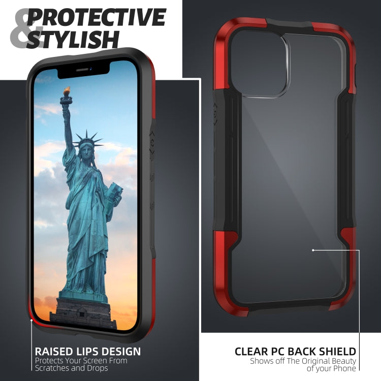 For iPhone 12 mini iPAKY Thunder Series Aluminum alloy Shockproof Protective Case (Red) - HoMEdemic™ 
