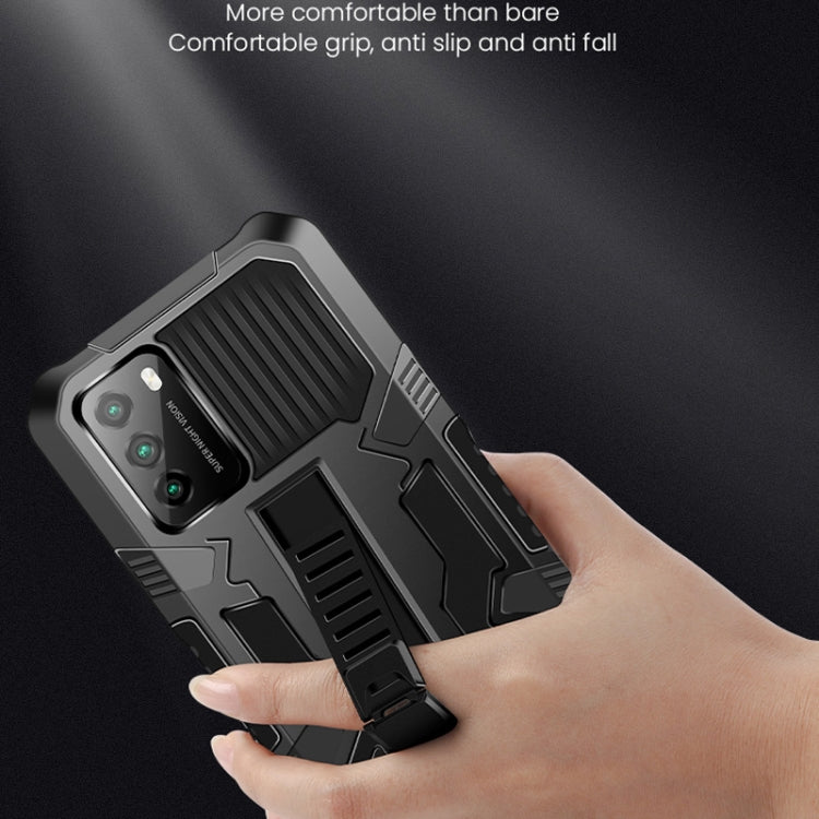 Vanguard Warrior All Inclusive Double-color Shockproof TPU + PC Protective Case with Holder, For Xiaomi Poco M3, For Samsung Galaxy Note20 Ultra, For Motorola Moto G9 Plus