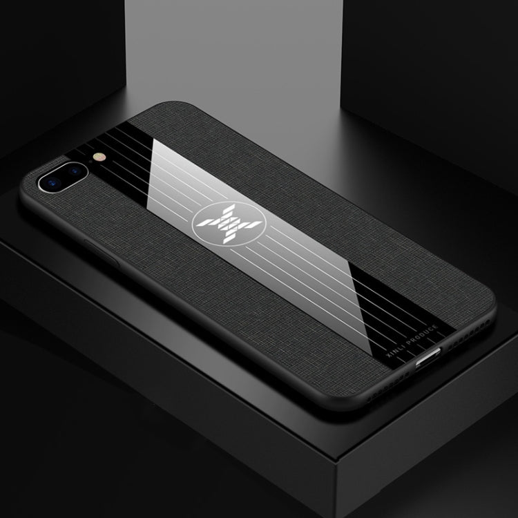 For iPhone SE 2022 / SE 2020 /  8 / 7 XINLI Stitching Cloth Texture Shockproof TPU Protective Case(Black) - HoMEdemic™ 