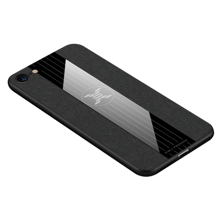 For iPhone SE 2022 / SE 2020 /  8 / 7 XINLI Stitching Cloth Texture Shockproof TPU Protective Case(Black) - HoMEdemic™ 