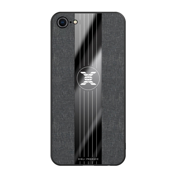 For iPhone SE 2022 / SE 2020 /  8 / 7 XINLI Stitching Cloth Texture Shockproof TPU Protective Case(Black) - HoMEdemic™ 