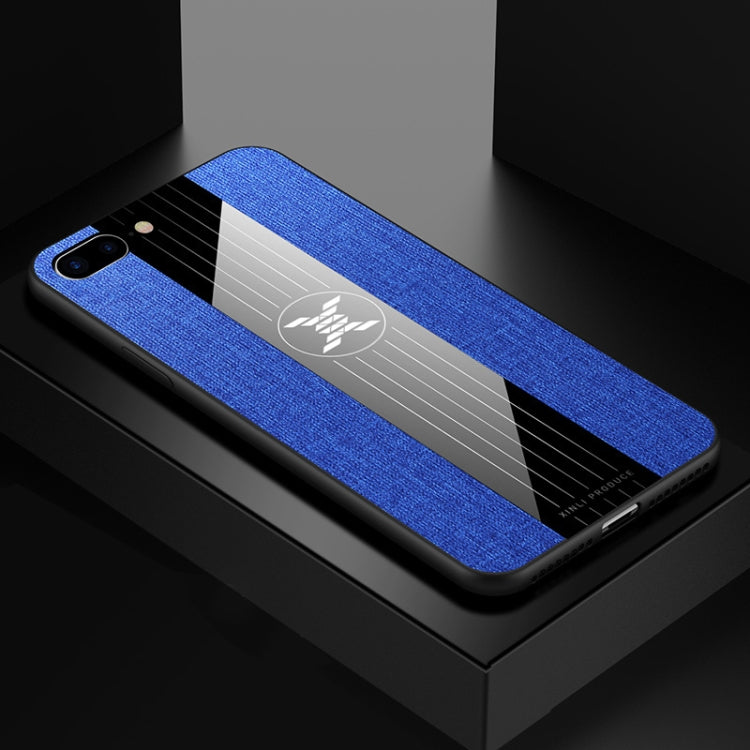For iPhone SE 2022 / SE 2020 /  8 / 7 XINLI Stitching Cloth Texture Shockproof TPU Protective Case(Blue) - HoMEdemic™ 