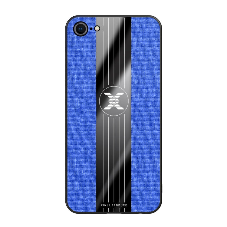 For iPhone SE 2022 / SE 2020 /  8 / 7 XINLI Stitching Cloth Texture Shockproof TPU Protective Case(Blue) - HoMEdemic™ 