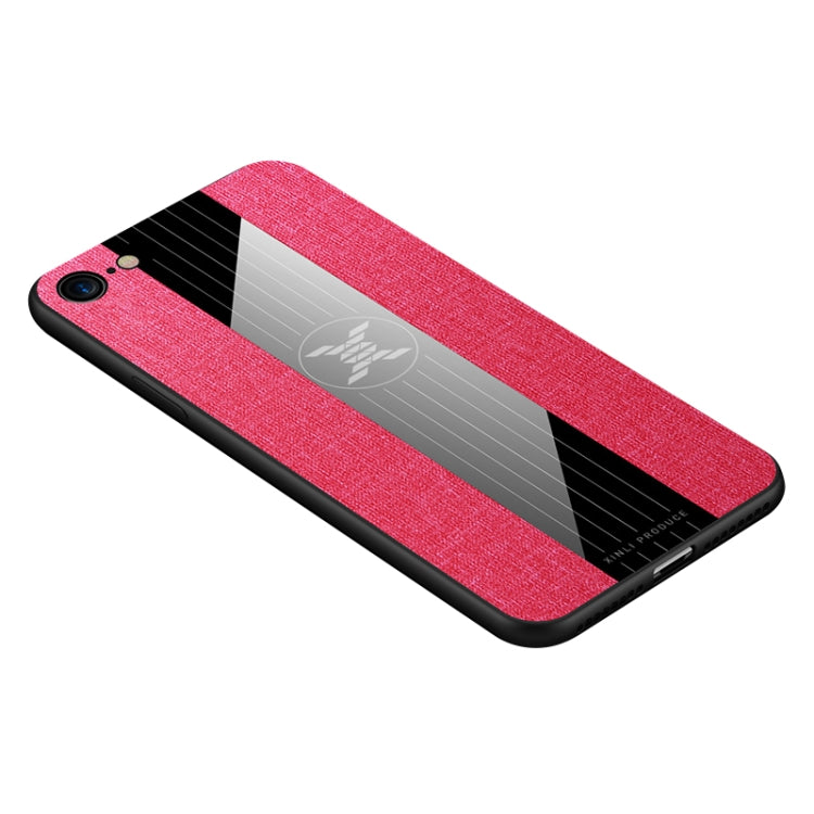 For iPhone SE 2022 / SE 2020 /  8 / 7 XINLI Stitching Cloth Texture Shockproof TPU Protective Case(Red) - HoMEdemic™ 