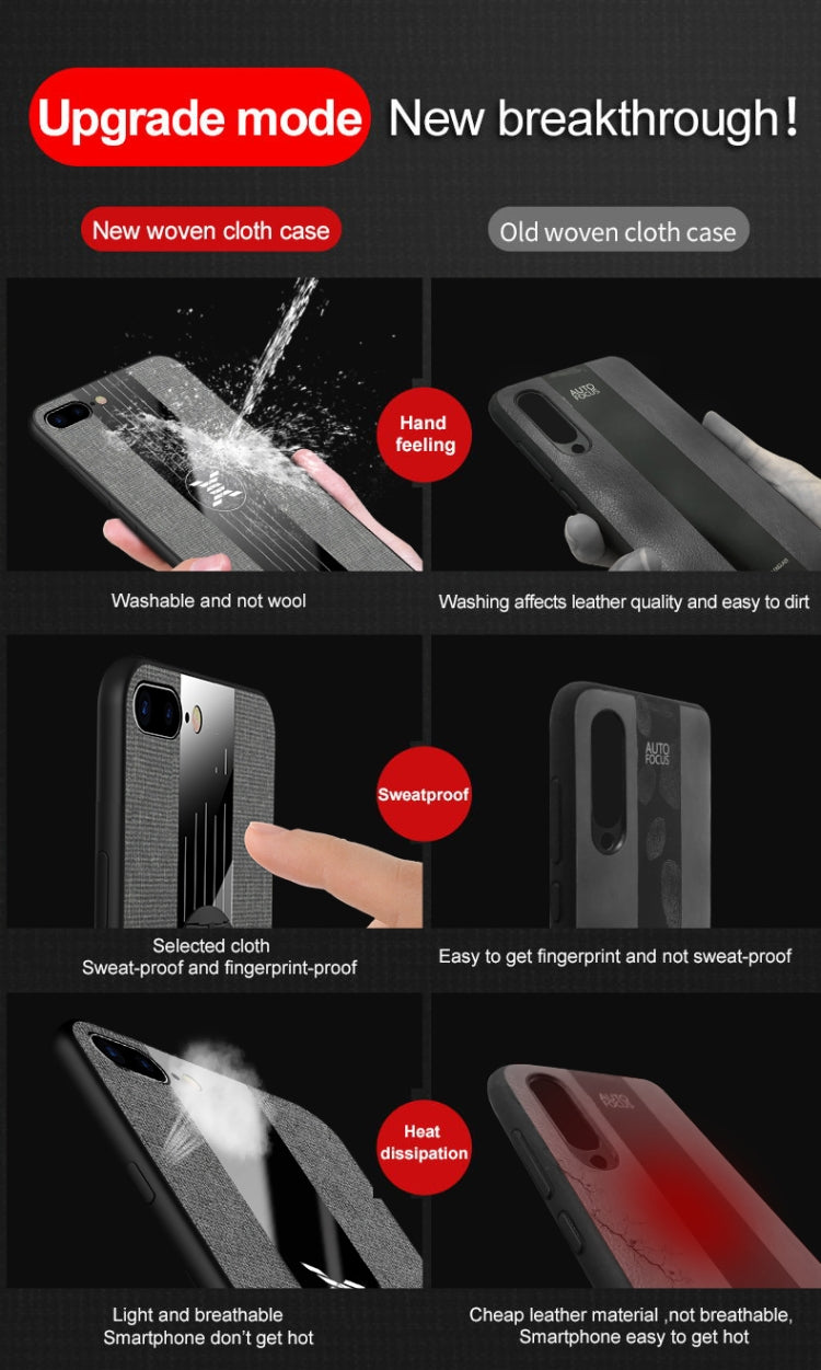For iPhone SE 2022 / SE 2020 /  8 / 7 XINLI Stitching Cloth Texture Shockproof TPU Protective Case(Red) - HoMEdemic™ 