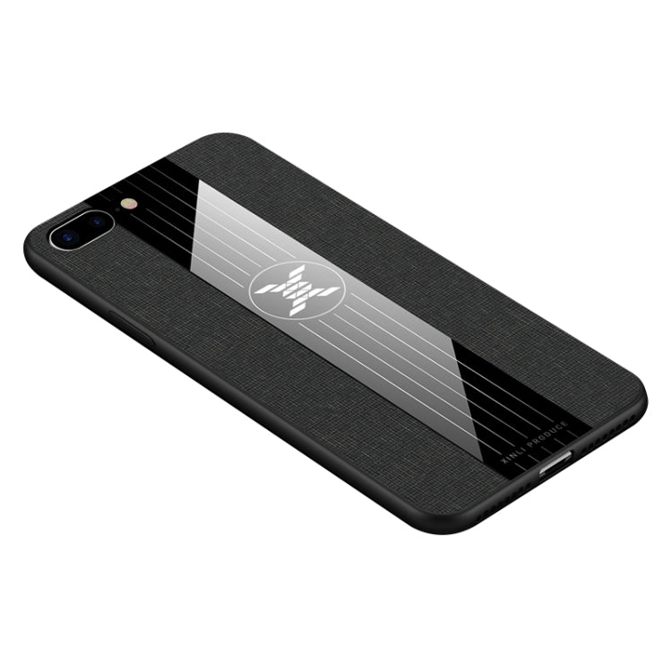 For iPhone 8 Plus & 7 Plus XINLI Stitching Cloth Texture Shockproof TPU Protective Case(Black) - HoMEdemic™ 