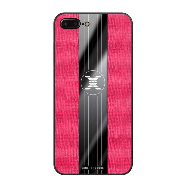 For iPhone 8 Plus & 7 Plus XINLI Stitching Cloth Texture Shockproof TPU Protective Case(Red) - HoMEdemic™ 