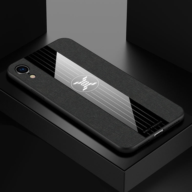 For iPhone XR XINLI Stitching Cloth Texture Shockproof TPU Protective Case(Black) - HoMEdemic™ 