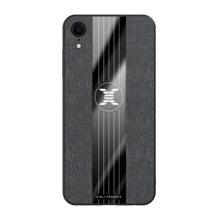 For iPhone XR XINLI Stitching Cloth Texture Shockproof TPU Protective Case(Black) - HoMEdemic™ 
