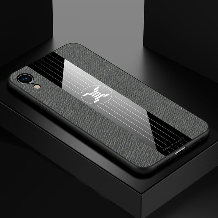 For iPhone XR XINLI Stitching Cloth Texture Shockproof TPU Protective Case(Gray) - HoMEdemic™ 