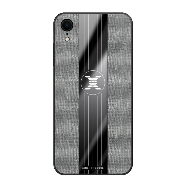 For iPhone XR XINLI Stitching Cloth Texture Shockproof TPU Protective Case(Gray) - HoMEdemic™ 