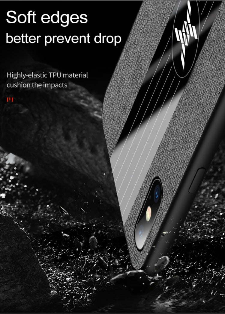 For iPhone XR XINLI Stitching Cloth Texture Shockproof TPU Protective Case(Gray) - HoMEdemic™ 