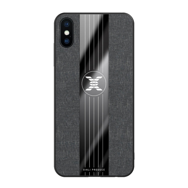 For iPhone X / XS XINLI Stitching Cloth Texture Shockproof TPU Protective Case(Black) - HoMEdemic™ 