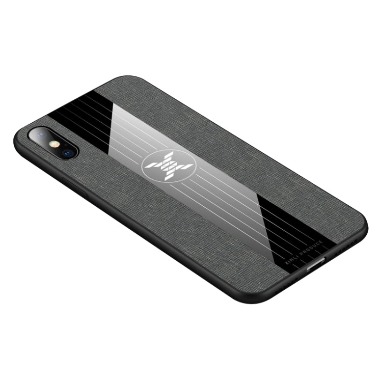 For iPhone XS Max XINLI Stitching Cloth Texture Shockproof TPU Protective Case(Gray) - HoMEdemic™ 