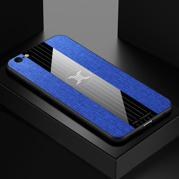 For iPhone 6 Plus & 6s Plus XINLI Stitching Cloth Texture Shockproof TPU Protective Case(Blue) - HoMEdemic™ 