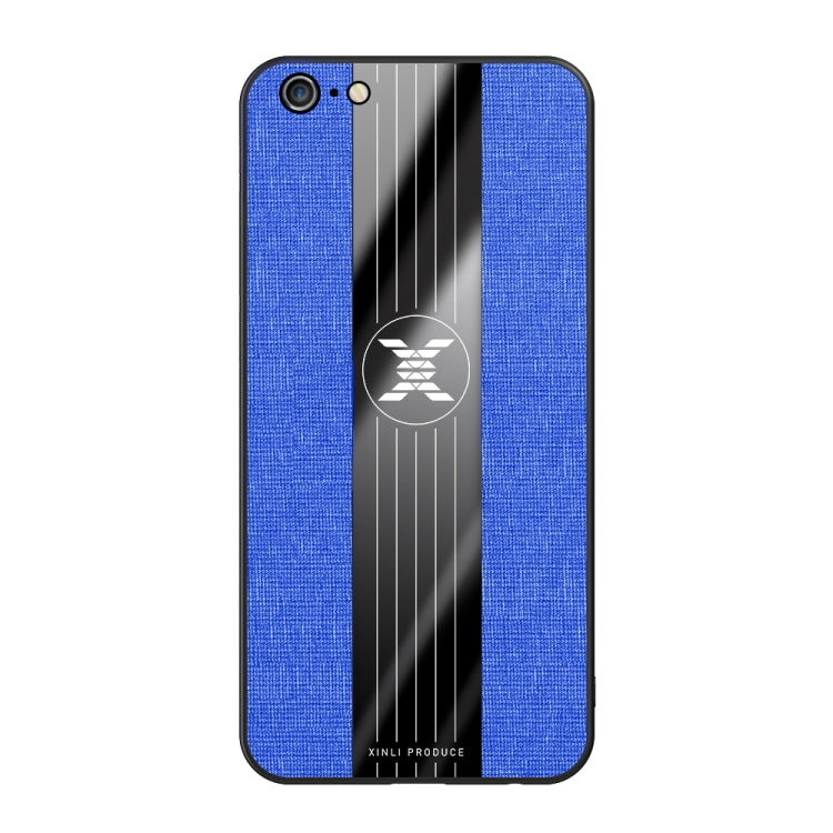 For iPhone 6 Plus & 6s Plus XINLI Stitching Cloth Texture Shockproof TPU Protective Case(Blue) - HoMEdemic™ 