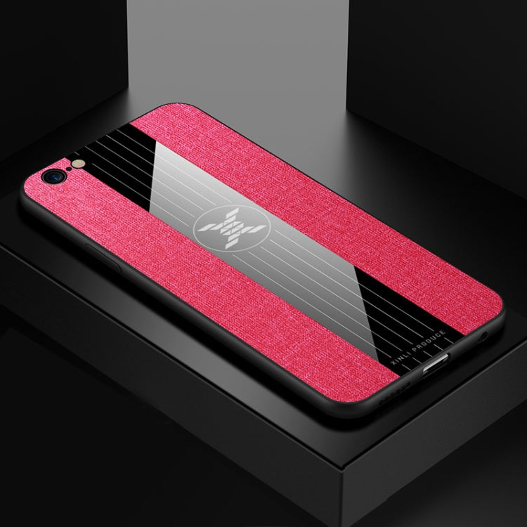 For iPhone 6 Plus & 6s Plus XINLI Stitching Cloth Texture Shockproof TPU Protective Case(Red) - HoMEdemic™ 
