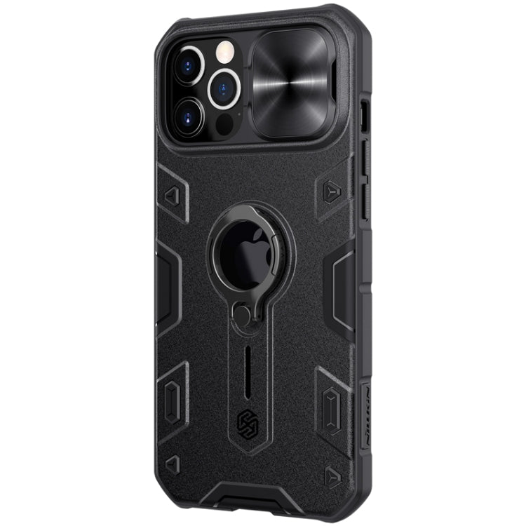 For iPhone 12 Pro Max NILLKIN Shockproof CamShield Armor Protective Case with Invisible Ring Holder(Black) - HoMEdemic™ 